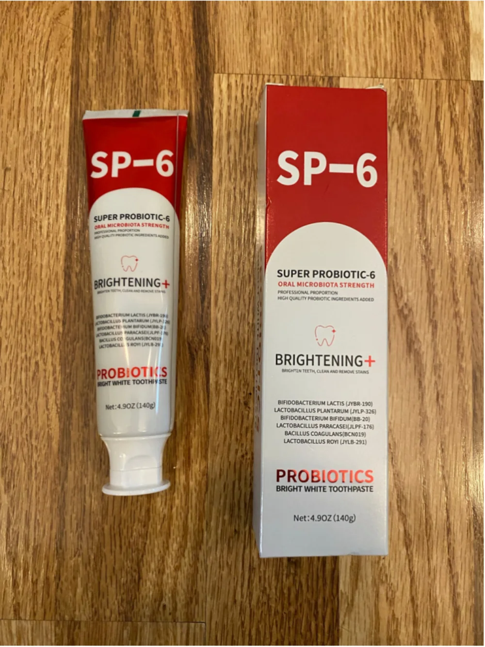 SP-6 Probiotic Bright White Toothpaste 140g (4.0 ounces) NIB